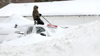 تصاویر؛ کولاک سهمگین زندگی میلیون‌ها آمریکایی را فلج کرد