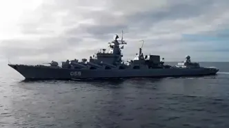 ناو 186 متری روس که در ساحل ایران پهلو گرفت