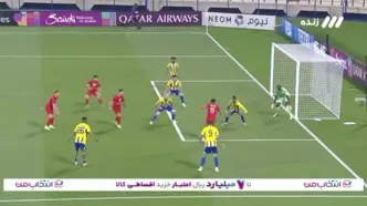 ببینید؛ گل اول تراکتور به الغرافه توسط هاشم‌نژاد دقیقه 60