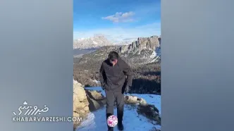 ویدیو| هنرنمایی زلاتان در ارتفاعات برفی سوئد