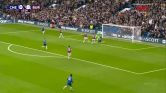 گل اول چلسی مقابل برنلی را ببینید + ویدیو