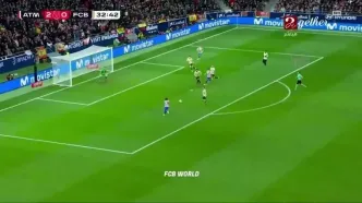 ویدیو: گل سوم اتلتیکو مادرید به بارسلونا توسط لوکمن