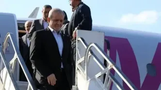 پزشکیان وارد استان مازندران شد