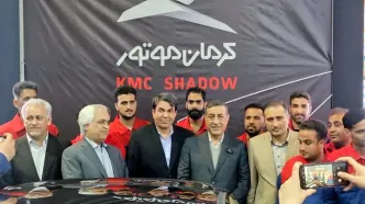 بازدید معاون اجرایی رئیس‌جمهور از کرمان موتور/ هاچ‌بک ملی «کی‌ام‌سی شدو» رونمایی شد