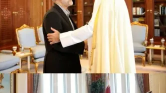 علی لاریجانی با امیر قطر دیدار کرد