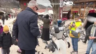 نخستین ربات انسان‌نما در خیابان‌های سارایوو