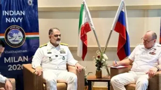 دیدار فرمانده نیروی دریایی ارتش ایران با فرماندهان دریایی روسیه، عربستان و میانمار