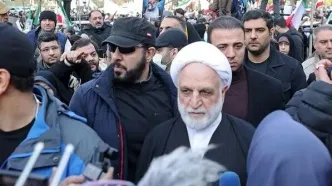 حضور محسنی اژه‌ای در راهپیمایی ۲۲ بهمن