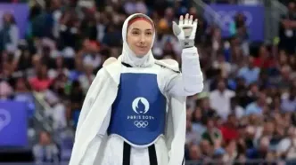 درخشش مدال طلا بر گردن مبینا نعمت زاده