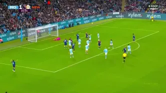 ویدیو: گل اول نیوکاسل به منچستر سیتی توسط هال