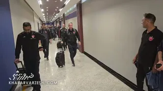 ویدیو| ورود بازیکنان پرسپولیس به ورزشگاه سردار سلیمانی سیرجان