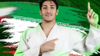 مدال برنز جودو کاپ آفریقا_ تونس بر گردن امیرعباس چوپان