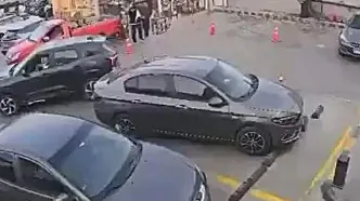 لحظه فرو رفتن پمپ‌بنزین در یک شکاف 15 متری