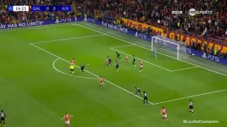 گل اول گالاتاسرای به یوونتوس+ ویدئو