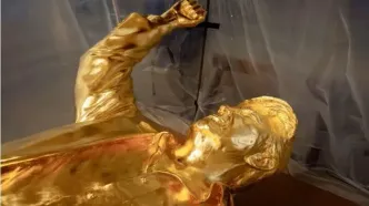 تصاویر؛ ترامپ طلایی