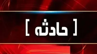 فیلم سقوط تابلو به علت طوفان شدید / کارگر شهری آسیب دید