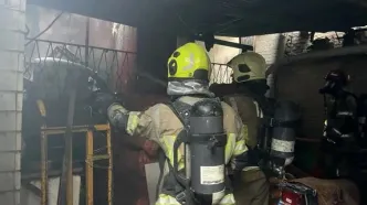 آتش‌سوزی در یک کارگاه کفاشی / یک کارگر مصدوم شد