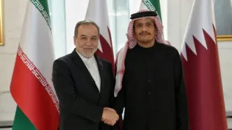 دیدار و گفتگوی عراقچی با وزیر خارجه قطر +عکس