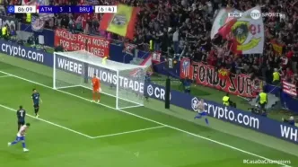 ویذیئ: گل چهارم اتلتیکو مادرید به کلوب بروژ توسط سورلوث