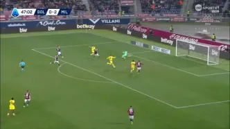 ویدیو: گل سوم میلان به بولونیا توسط آدرین رابیو