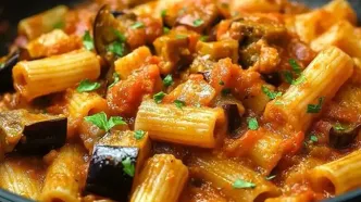 یک غذای مدیترانه‌ای متفاوت با تن ماهی و بادمجان