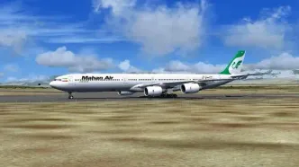 توقف موقت پرواز ماهان در شیراز به دلیل کاهش دید در دبی