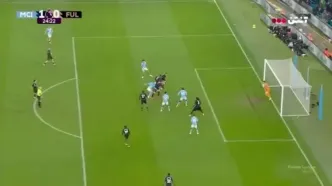 گل اول منچسترسیتی به فولام+ ویدئو