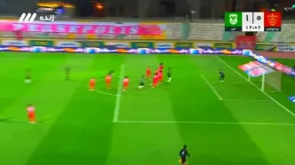 ببینید؛ گل اول خیبر به پرسپولیس توسط احسان حسینی دقیقه 11