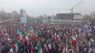 فیلم حضور پرجمعیت مشهدی ها در راهپیمایی ۲۲ بهمن ۱۴۰۴