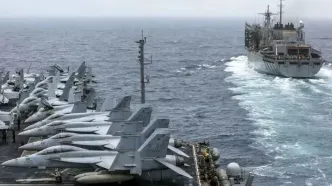 مشاهده ناو آبراهام لینکلن در نزدیکی عمان