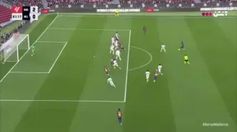 گل دوم بارسلونا به مایورکا توسط یامال+ ویدئو