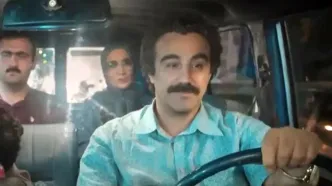 سفر در زمان؛ «نقی» یک سال بعد سریال پایتخت 7 به همراه پسرش در یک نمایشگاه خودرو/ عکس