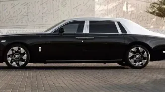 تصاویر؛ رولزرویس فانتوم با هنر لیزری اسلامی