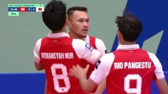 گل چهارم فوتسال اندونزی به ایران + ویدئو