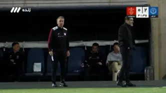 واکنش عجیب اوسمار روی نیمکت پس از گل دوم گل گهر