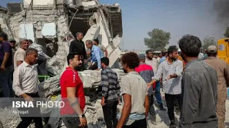 ویدیویی از اصابت موشک به مدرسه دخترانه میناب