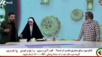 روزه خواری مجری مشهور صداوسیما در برنامه زنده!/ویدیو