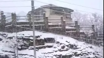 بارش شدید برف در کلیبر آذربایجان شرقی