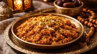 حلوای اوماج؛ انتخابی مقوی و سنتی برای افطار ماه رمضان