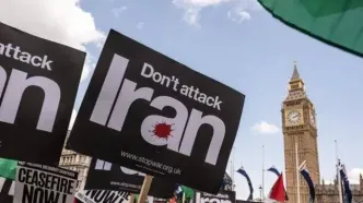 راهپیمایی در لندن در حمایت از ایران