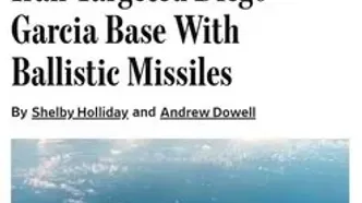 ایران دو موشک بالستیک به سمت پایگاه هوایی دیگو گارسیا پرتاب کرد