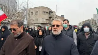 کاپشن لاریجانی در کشور همسایه ترند شد!