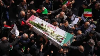 برگزاری مراسم وداع با شهیدان لاریجانی، سلیمانی و شهدای ناو دنا