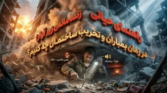 در زمان بمباران و تخریب ساختمان چه کنیم؟