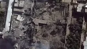 مجموعه دفتر رهبری در پاستور قبل و بعد از حمله