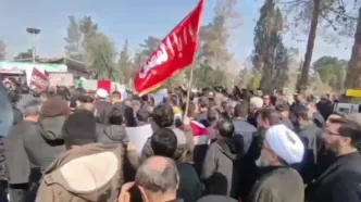 تصاویری از تشییع پیکر خلبان نصیرزاده