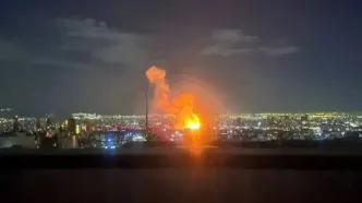 شنیده شدن صدای چند انفجار شدید در غرب تهران