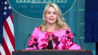 سخنگوی کاخ سفید به صورت غیرمستقیم زمان پایان جنگ را اعلام کرد| ادعای لیویت: دیپلماسی ترامپ باعث رد شدن ۲۰ کشتی شد