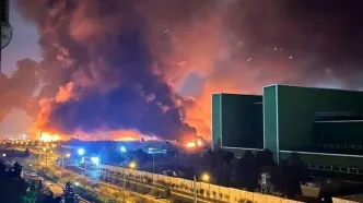 پالایشگاه شهر ری مورد اصابت موشک قرار گرفت