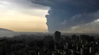 تصاویری جدید از وضعیت آتش‌سوزی در انبار نفت شهران